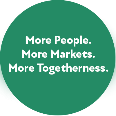 More People. More Markets. More Togetherness